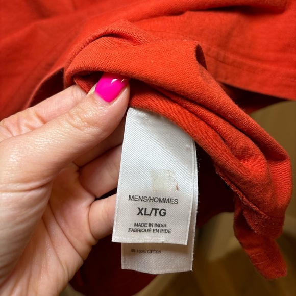 The North Face - Outdoor Basic Men’s Orange Sunriser Short Sleeve Tee in Size XL - Picture 9 of 11